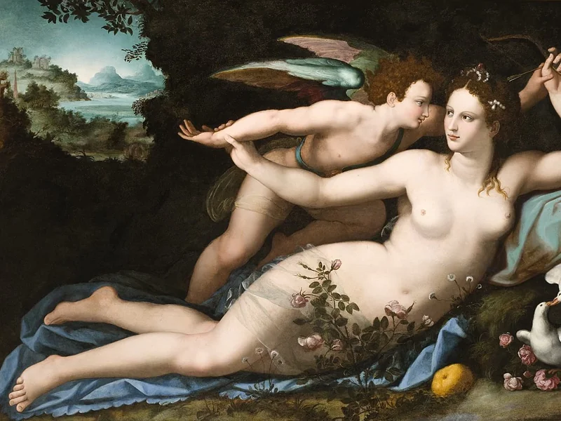 1535-Alessandro Allori - Venere e Cupido-Los Angeles County Museum of Art